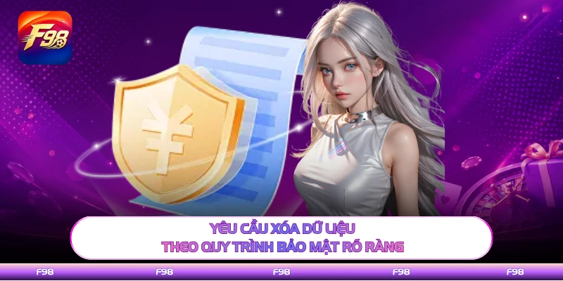 Yêu cầu xóa dữ liệu theo quy trình bảo mật rõ ràng